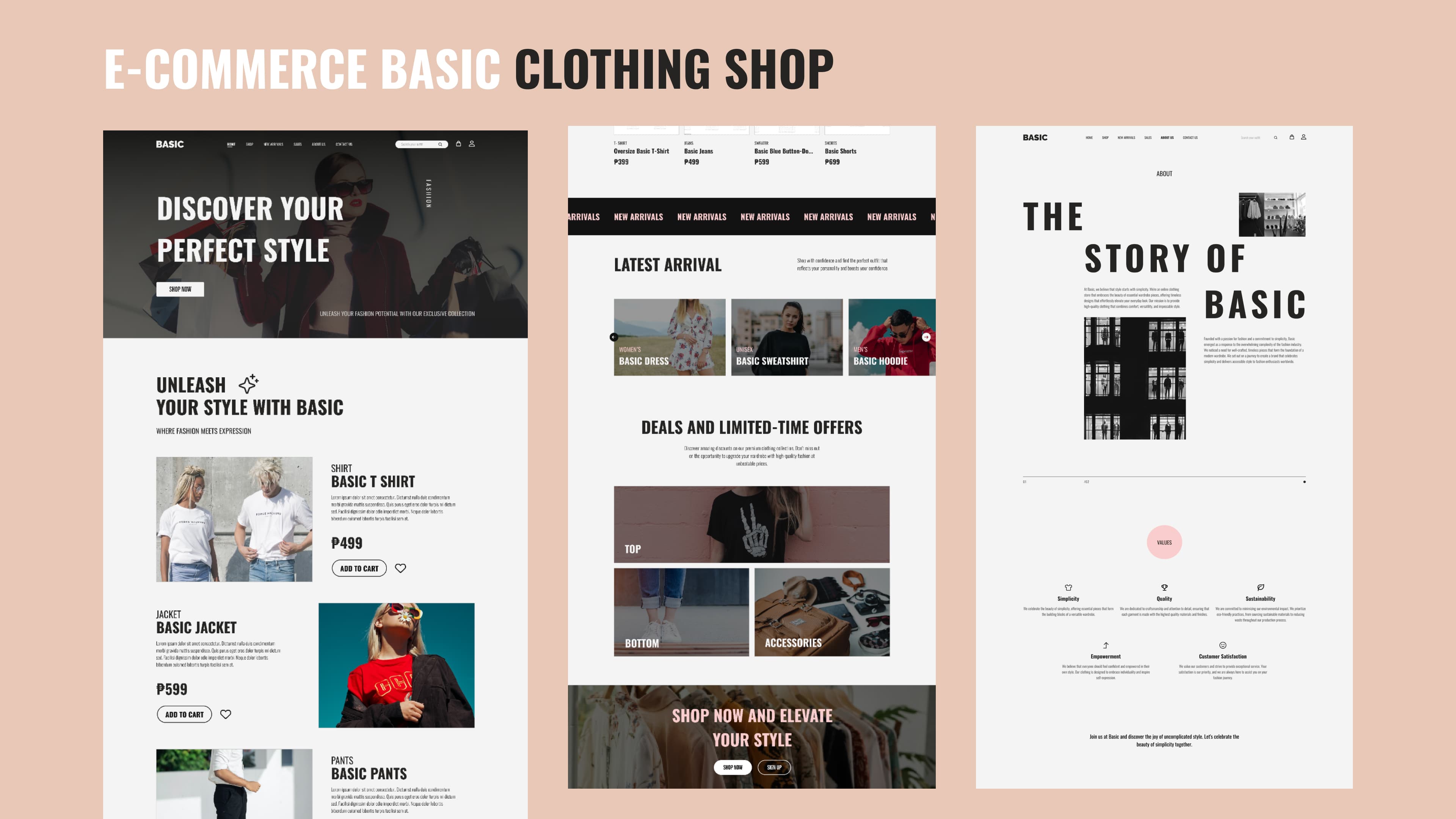 Basic Clothing E-Commerce