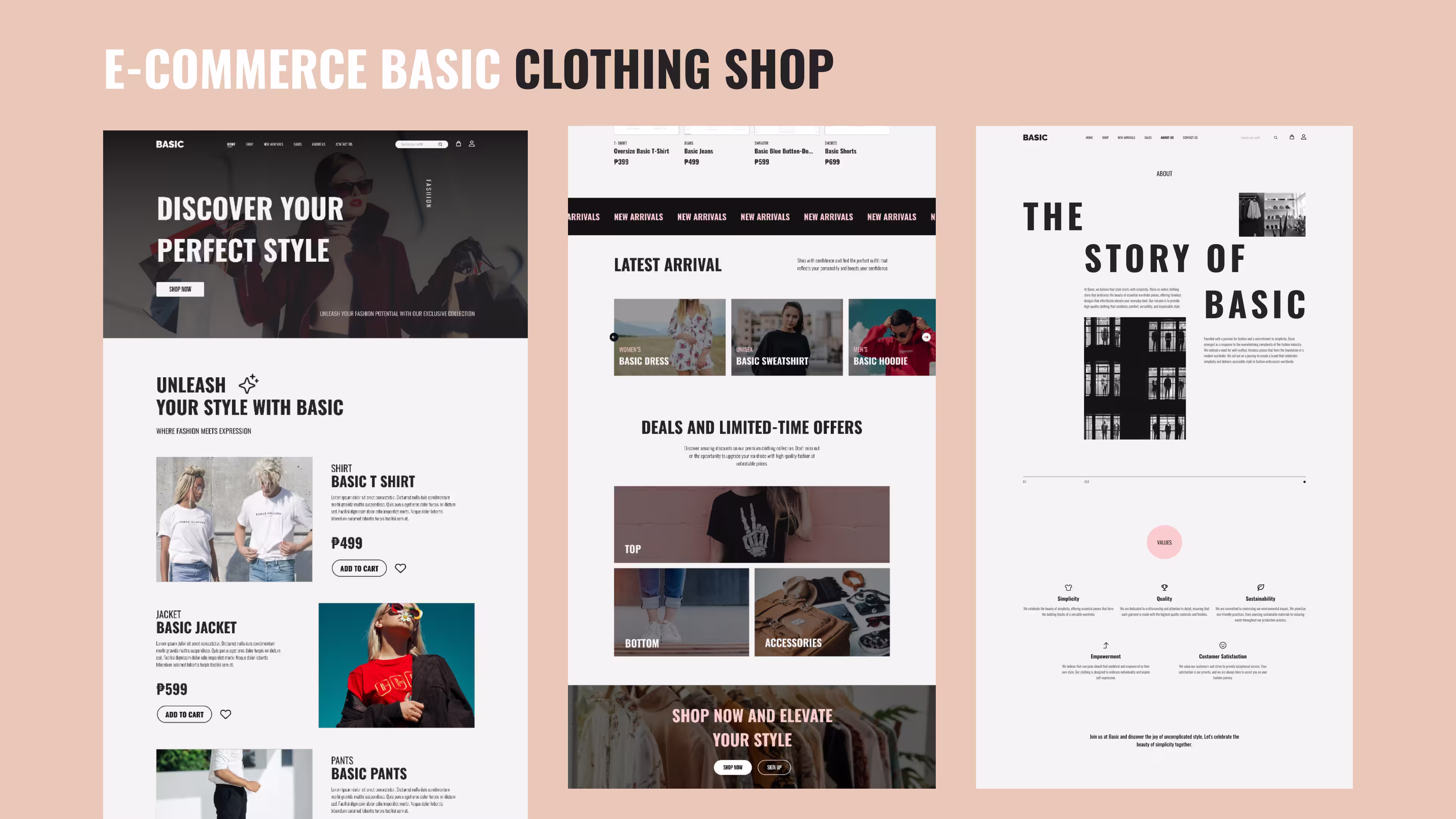 Basic Clothing E-Commerce